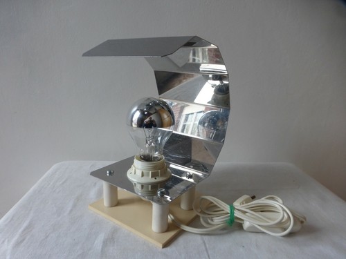Lampe tôle inox années - tôle,