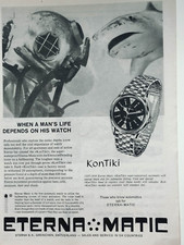 ETERNA MATIC vintage Print Ad !! " Kontiki watch "