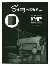 Publicité ancienne meubles Ronéo 1949 issue de magazine