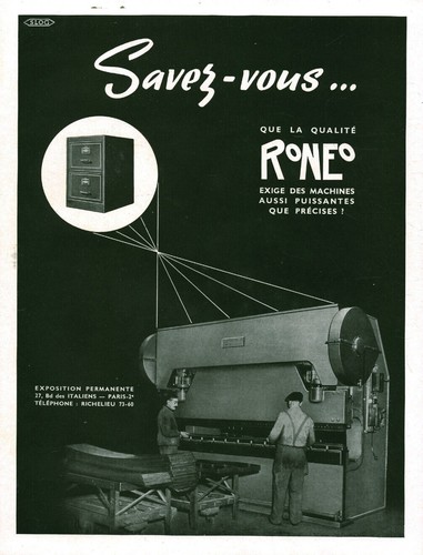 Publicité ancienne meubles