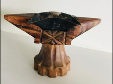 Cendrier sur pied en bois et métal , années 60/70