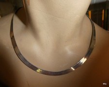 collier vintage vers 1970 tour de cou articulé en argent 925