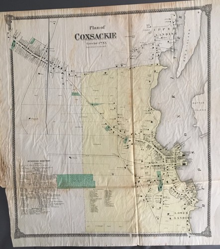 Antique map plan - “plan, of