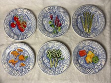 Set of 6 Gien France Jardin