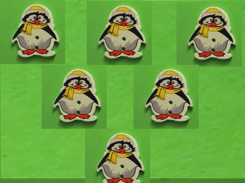 Lot boutons bois - 6, :