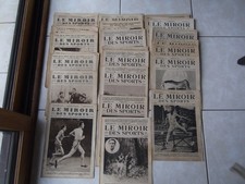 LOT DE 78 MIROIR DES SPORTS - 1920 - 21 - 22 - 23 - 24 - 25 - 26 - 28