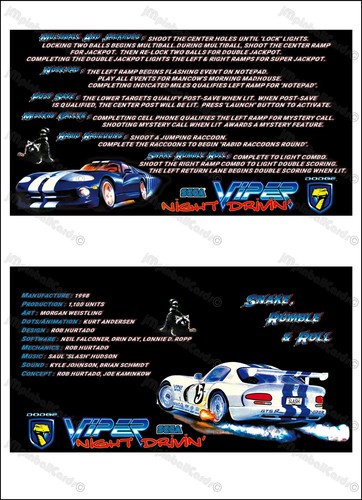 Sega viper night drivin - viper, 1998