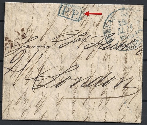 France covers 1835 folded