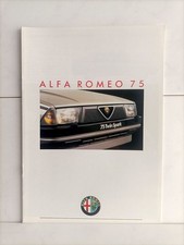 Prospekt Alfa Romeo 75 Twin