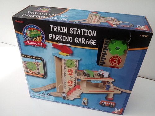 Neuf garage bois train - garage, en