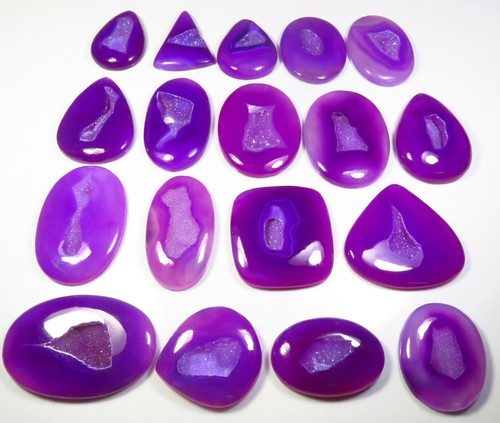 Violet onyx druse géode - violet,