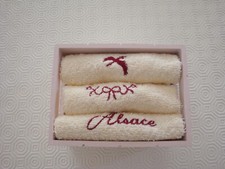 PETITE CAGETTE AVEC 3 SERVIETTES INVITES "ALSACE"