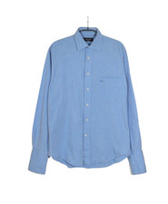 Chemise à boutons Christian Dior vintage homme M bleu