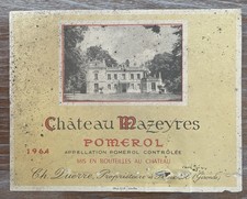 Étiquette Château Mazeyres 1964 - Pomerol - 73 cl (7)