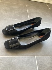 Vintage Prada Buckle Suede