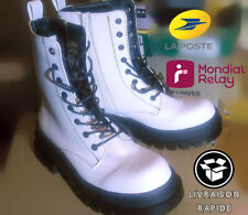 👢 Bottes femme pointure 37 Rangers blanc lacets fermeture éclair