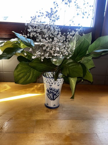 Petit vase delft bleu blanc - petit,