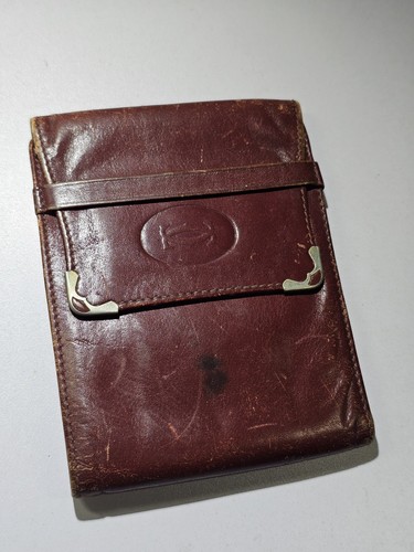 Portefeuille cuir bordeaux