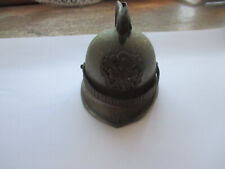 encrier casque de pompier 19 ème siècle