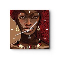 Horloge murale en verre