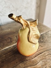 Bouteille Barbotine décorative en forme de poire – Céramique vintage