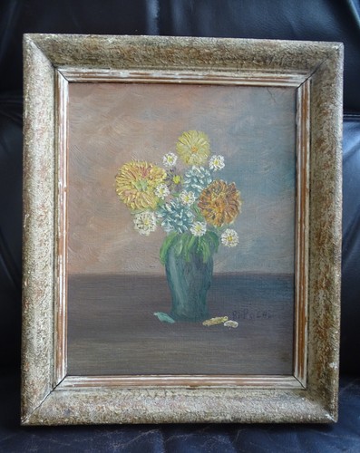 Ancien tableau signé peinture - ancien,