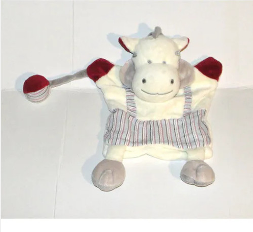 Doudou zèbre marionnette - zèbre,