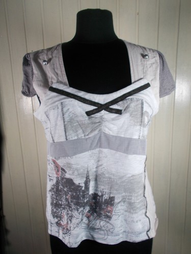 Tee shirt matiere - tee, bi-matiere