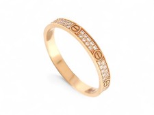 NEUF BAGUE CARTIER LOVE PM CRB4218000 PAVEE DIAMANT 0.19CT T53 OR 18K RING 5400€