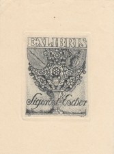 Exlibris Livre D'Art Radierung