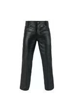 Pantalon en cuir véritable pour homme Biker Club style jean 5 poches pantalon...