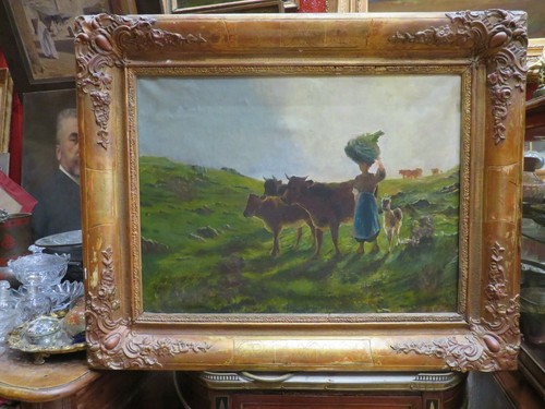 Tableau huile toile - /, scene