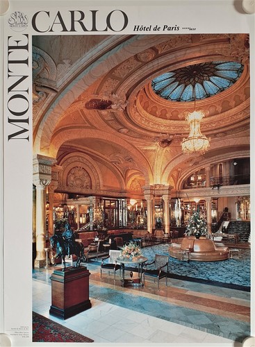 Affiche tourisme monaco - monaco, 1990