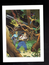 Tintin. Carte postale Dans la