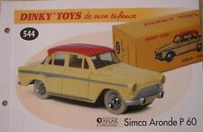 DINKY TOYS DE MON ENFANCE ATLAS  FASCICULE SEUL  SIMCA ARONDE P 60