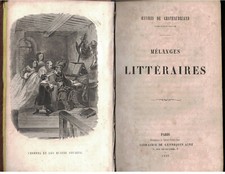 MELANGES LITTERAIRES - OEUVRES