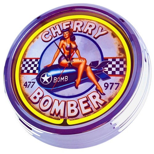 0826 cherry bomber horloge - n-0826, "cherry