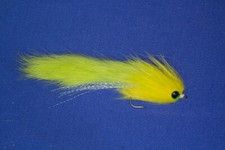 Mouche / Streamer chartreuse/jaune pour les Prédateurs  (Brochet-Zonker)