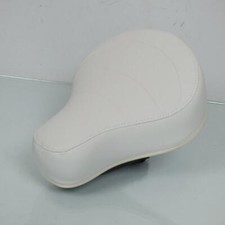 Selle confort pouff blanche
