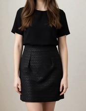 Jupe Noir  Caroll 38 Neuve