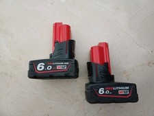 Lot De 2 batteries Milwaukee 12v 6a Occasion.