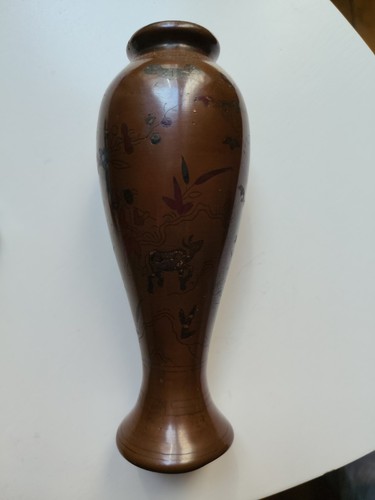 Vase bronze chinois 1890 - vase,