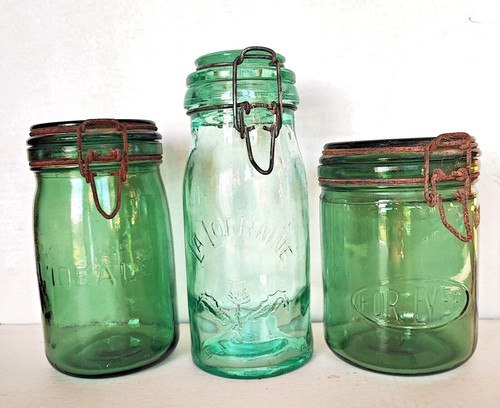 Lot bocaux anciens en - lot,