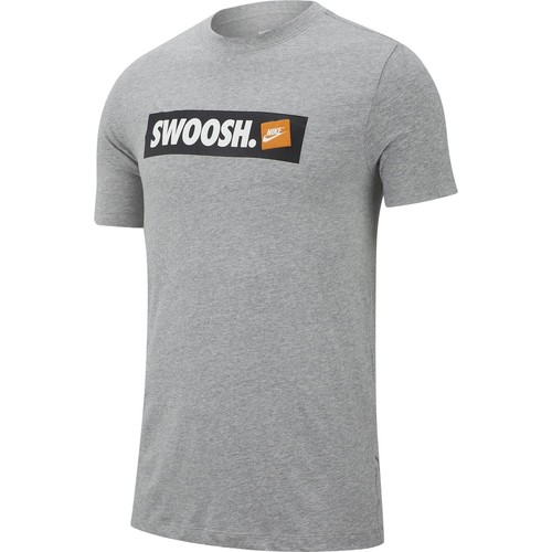 Nike shirt swoosh grey - nike,
