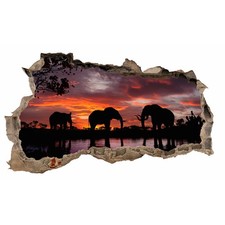 WL44 Autocollant Mural Trou De