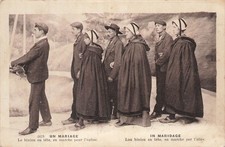 CP UN MARIAGE BINIOU EN TETE - 65233