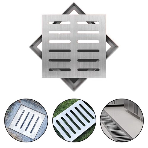 Grille égout carrée - grille, d'égout