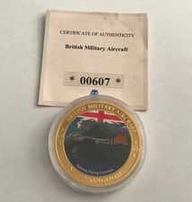 2016 Britannique Militaire Avion Boeing Flying Fortress Médaille 24ct Plaqué Or