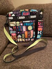 Rare LeSportsac High Five Fun Multi Color Crossbody Bag Purse