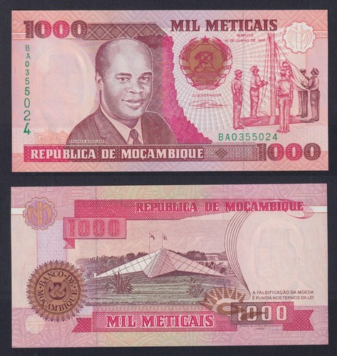 Billet mozambique 1000 - mozambique,